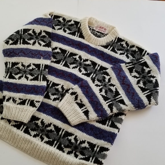 Vintage Other - Vintage | Wool Crewneck Sweatshirt Chunky As Heck
